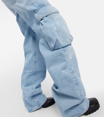 Jeans larghi Toybox a vita alta | Off-White