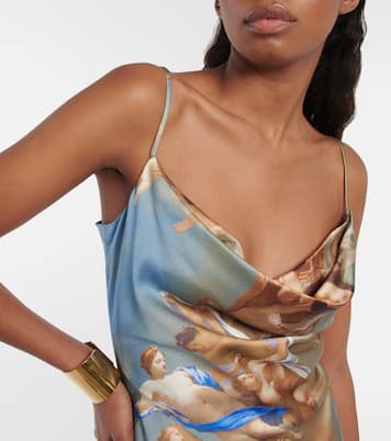 Printed satin minidress | Balmain