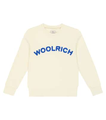 Felpa in cotone con logo | Woolrich Kids