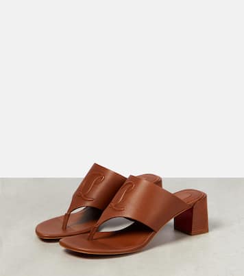 Sandalen CL Tongamule aus Leder | Christian Louboutin