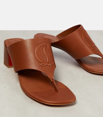 Sandalen CL Tongamule aus Leder | Christian Louboutin