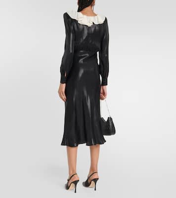 Midikleid aus Satin | Alessandra Rich