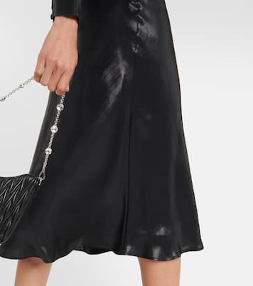 Midikleid aus Satin | Alessandra Rich