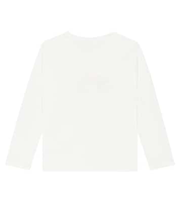 Camiseta en jersey de algodón con logo | Chloé Kids