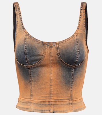 Top cropped Harley in denim | KNWLS