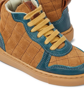 Sneakers in suede matelassé | Petit Nord