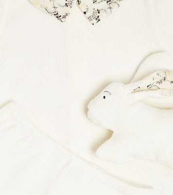 Bébé – Set top, pantalon et peluche Denice en coton | Bonpoint
