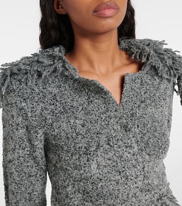 Jersey de mezcla de lana con flecos | Jacques Wei