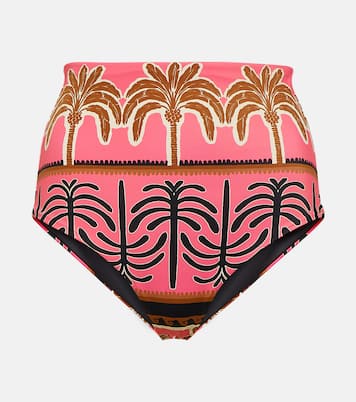 Braga de bikini de tiro alto estampada | Johanna Ortiz