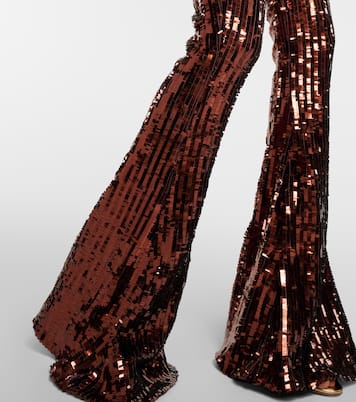 Combi-pantalon évasée Jagger à sequins | Taller Marmo