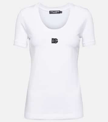 Camiseta de jersey de mezcla de algodón | Dolce&Gabbana