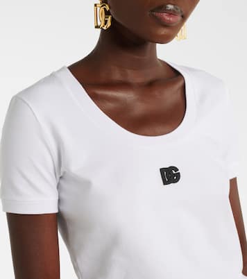 Camiseta de jersey de mezcla de algodón | Dolce&Gabbana