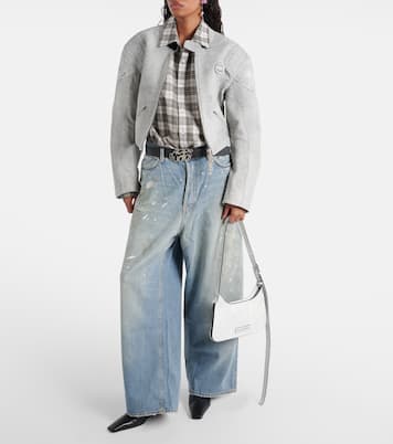 Platt Mini leather shoulder bag | Acne Studios