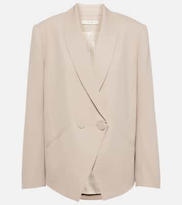 Double-breasted crêpe blazer | The Sei