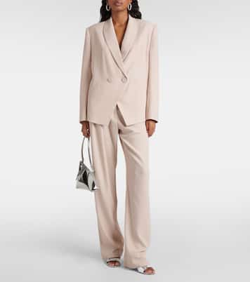 Double-breasted crêpe blazer | The Sei