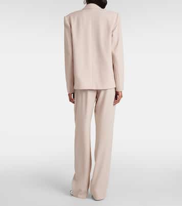 Double-breasted crêpe blazer | The Sei