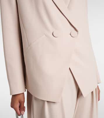 Double-breasted crêpe blazer | The Sei