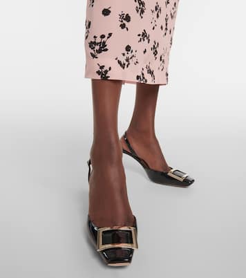 Slingback-Pumps Trompette 70 aus Lackleder | Roger Vivier