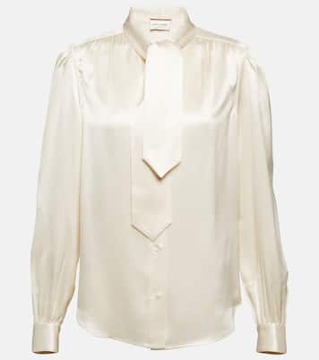 Blusa in raso di seta | Saint Laurent