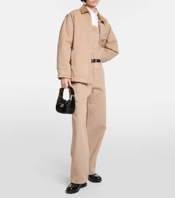 Salopette in gabardine di cotone | Miu Miu