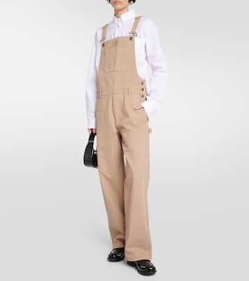 Salopette in gabardine di cotone | Miu Miu