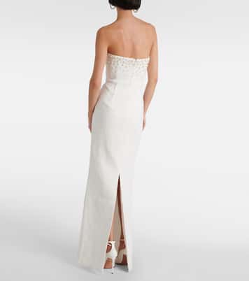 Bridal Robe Theresa mit Zierperlen | Rebecca Vallance