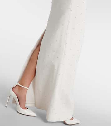 Bridal Robe Theresa mit Zierperlen | Rebecca Vallance