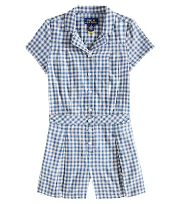 Mono de algodón a cuadros vichy | Polo Ralph Lauren Kids