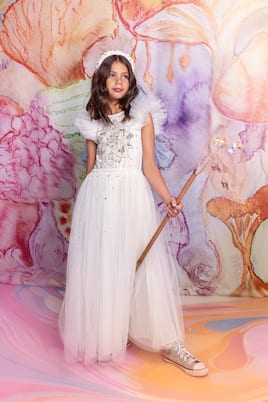 Abito White Wisteria in tulle | Tutu Du Monde