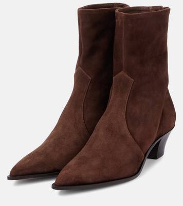 Ankle Boots Brunswick aus Veloursleder | Aquazzura