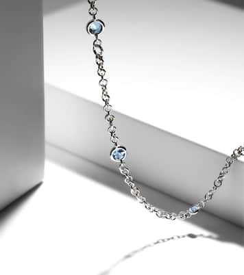 Collana Gravity Estrella in argento sterling con acquamarina | Spinelli Kilcollin