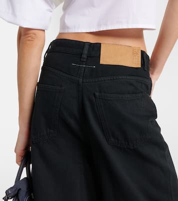 Jeans anchos de tiro alto | MM6 Maison Margiela