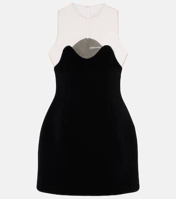 Abito corto Wave con tulle | David Koma