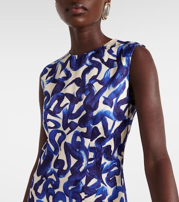 Abito midi con stampa | Dries Van Noten