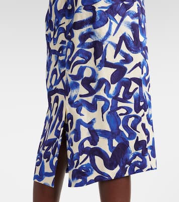 Abito midi con stampa | Dries Van Noten