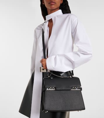 Tempête Medium leather tote bag | Delvaux