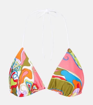 Top bikini a triangolo con stampa | Pucci