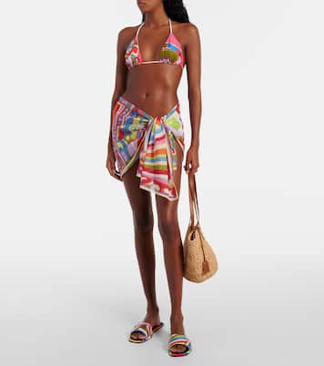 Top bikini a triangolo con stampa | Pucci