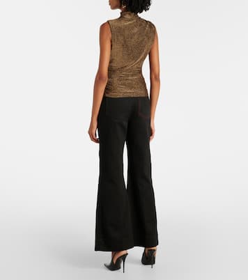 Top Mylie in lamé | Veronica Beard