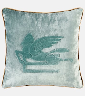 Pegaso wool-blend velvet cushion  | Etro