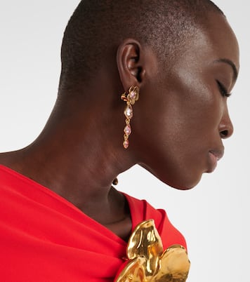 Boucles d’oreilles clip à ornements | Oscar de la Renta