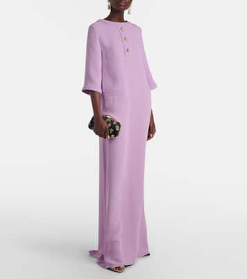 Abito lungo in cady di seta | Valentino