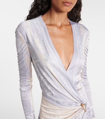 Abito midi Barocco in jersey | Versace