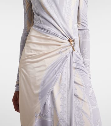 Abito midi Barocco in jersey | Versace