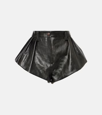 Shorts in pelle a vita alta | Magda Butrym
