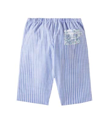 Bebé - pantalones Dandy de algodón a rayas | Bonpoint
