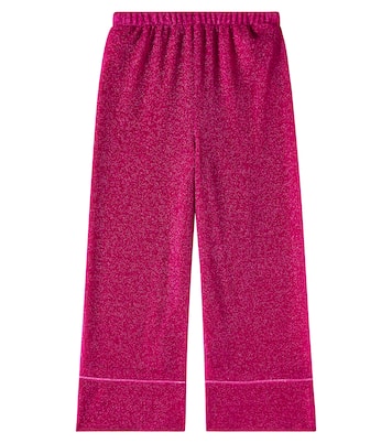 Pantaloni a gamba larga Lumiere con lamé | Oséree Kids
