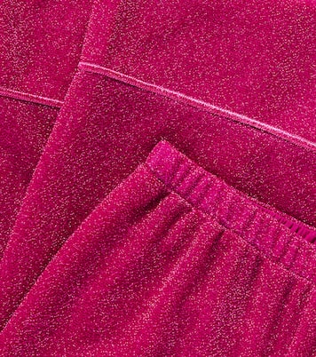 Pantaloni a gamba larga Lumiere con lamé | Oséree Kids