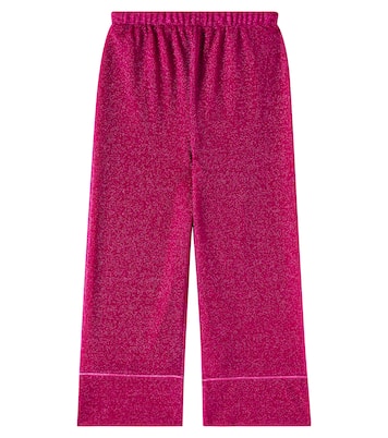 Pantaloni a gamba larga Lumiere con lamé | Oséree Kids