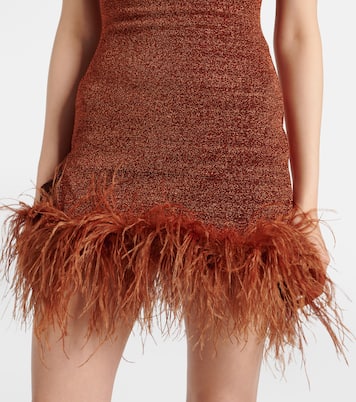 Minikleid Lumière Plumage mit Federn | Oséree